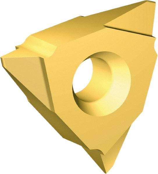 Vargus - 4VER22 Partial Profile 60° Grade VKX External On Edge Threading Insert - TiN Finish, 1/2" Inscribed Circle, Right Hand Cut - Americas Industrial Supply