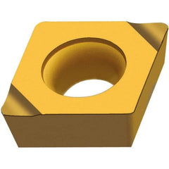 Walter - CCGT21.51 X15 Grade WAK15 Carbide Boring Insert - TiCN/Al2O3/TiN Finish, Diamond, 1/4" Inscr Circle, 3/32" Thick, 1/64" Corner Radius - Americas Industrial Supply