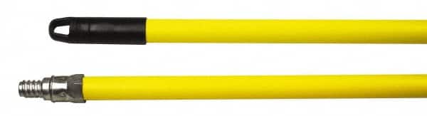 Weiler - 60 x 15/16" Metal Squeegee Handle - Threaded Connection, Yellow - Americas Industrial Supply