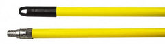 Weiler - 60 x 15/16" Metal Squeegee Handle - Threaded Connection, Yellow - Americas Industrial Supply