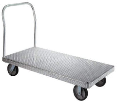 Wesco Industrial Products - 2,000 Lb. Load Capacity, Aluminum Platform Truck - 72 Inch Long x 36 Inch Wide - Americas Industrial Supply