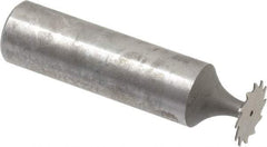 Whitney Tool Co. - 1/2" Diam x 1/64" Face Width, Cobalt, 12 Teeth, Shank Connection Woodruff Keyseat Cutter - Uncoated, 2-1/64" OAL x 1/2" Shank, Straight Teeth - Americas Industrial Supply