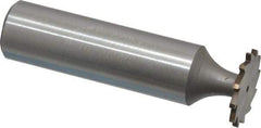 Whitney Tool Co. - 5/8" Diam x 3/64" Face Width, Cobalt, 12 Teeth, Shank Connection Woodruff Keyseat Cutter - Uncoated, 2-3/64" OAL x 1/2" Shank, Straight Teeth - Americas Industrial Supply