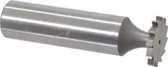 Whitney Tool Co. - 5/8" Diam x 5/64" Face Width, Cobalt, 12 Teeth, Shank Connection Woodruff Keyseat Cutter - Uncoated, 2-5/64" OAL x 1/2" Shank, Straight Teeth - Americas Industrial Supply