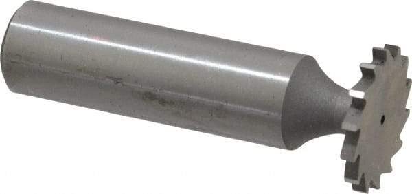 Whitney Tool Co. - 3/4" Diam x 5/64" Face Width, Cobalt, 14 Teeth, Shank Connection Woodruff Keyseat Cutter - Uncoated, 2-5/64" OAL x 1/2" Shank, Straight Teeth - Americas Industrial Supply