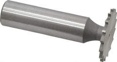 Whitney Tool Co. - 1" Diam x 1/16" Face Width, Cobalt, 16 Teeth, Shank Connection Woodruff Keyseat Cutter - Uncoated, 2-1/16" OAL x 1/2" Shank, Straight Teeth - Americas Industrial Supply