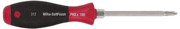 Wiha - #1, 6-11/16" OAL, Demolition Phillips Screwdriver - Hex Shank, Ergonomic Handle - Americas Industrial Supply