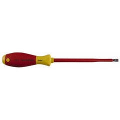 Wiha - 3/8" Blade Width x 12-1/2" OAL Standard Slotted Screwdriver - Americas Industrial Supply