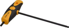 Wiha - 3/16" Hex, T-Handle Cushion Grip, Ball End Hex Key - 150mm OAL, Inch System of Measurement - Americas Industrial Supply