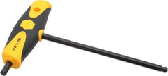 Wiha - 1/4" Hex, T-Handle Cushion Grip, Ball End Hex Key - 150mm OAL, Inch System of Measurement - Americas Industrial Supply