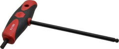 Wiha - 6mm Hex, T-Handle Cushion Grip, Hex Key - 150mm OAL, Metric System of Measurement - Americas Industrial Supply
