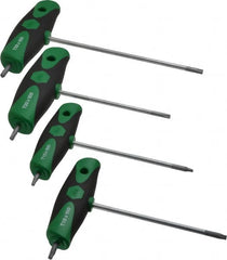 Wiha - 7 Piece T10 to T40 T-Handle Torx Key Set - T10, T15, T20, T25, T27, T30, T40 Torx Size - Americas Industrial Supply