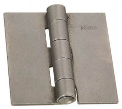 National Mfg. - 2-1/2" Long x 2-1/2" Wide Steel Full Surface Hinge - Plain Steel Finish, 5 Knuckles - Americas Industrial Supply