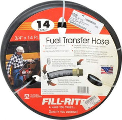 Tuthill - 3/4" ID x 3/4" OD x 14' OAL, NPT Petroleum Transfer Hose - -30 to 140°F - Americas Industrial Supply