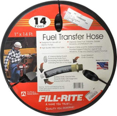 Tuthill - 1" ID x 1.45" OD x 14' OAL, NPT Petroleum Transfer Hose - -30 to 140°F - Americas Industrial Supply