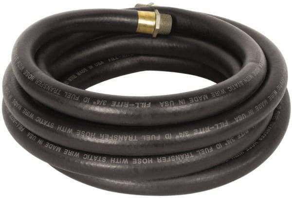 Tuthill - 3/4" ID x 3/4" OD x 20' OAL, NPT Petroleum Transfer Hose - -30 to 140°F - Americas Industrial Supply