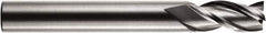 RobbJack - 4mm, 12mm LOC, 4mm Shank Diam, 50mm OAL, 3 Flute, Solid Carbide Square End Mill - Single End, Uncoated, Spiral Flute, 35° Helix, Centercutting, Right Hand Cut, Right Hand Flute, Series MA1 - Americas Industrial Supply