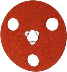 Norton - 5" Disc Diam, 60 Grit, Ceramic Alumina Quick Change Disc - Type S Attaching System, Coated, Medium Grade - Americas Industrial Supply