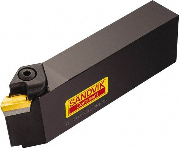 Sandvik Coromant - R/L170.5, Left Hand Cut, 30° Lead Angle, 40mm Shank Height x 25mm Shank Width, Negative Rake Indexable Turning Toolholder - 145mm OAL, KNUX 16 04 05L Insert Compatibility, Series T-Max - Americas Industrial Supply
