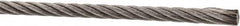 Value Collection - 1' Long, 1/8" Diam, Aircraft Cable - 1,780 Lb Breaking Strength, Material Grade 316, 7 x 19 Strand Core - Americas Industrial Supply