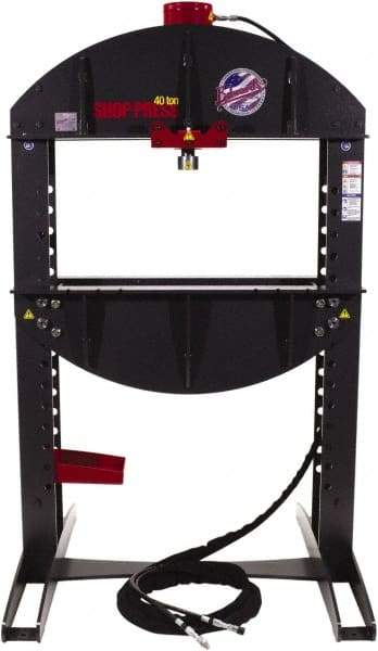 Edwards Manufacturing - 40 Ton Hydraulic Shop Press - 12-1/4" Stroke, 5 hp - Americas Industrial Supply