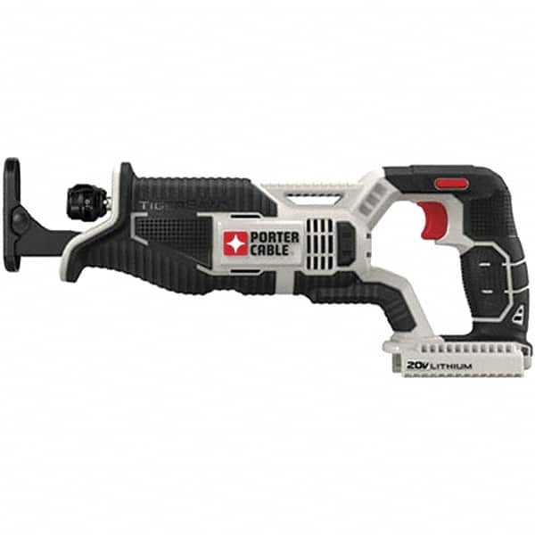 Porter-Cable - 20V, 0 to 3,000 SPM, Cordless Reciprocating Saw - 1" Stroke Length, 14-1/2" Saw Length, Lithium-Ion Batteries Not Included - Americas Industrial Supply