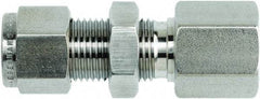 Brennan - 1/2" OD, Stainless Steel Bulkhead Female Connector - Comp x FNPT Ends - Americas Industrial Supply
