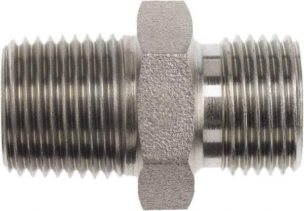Brennan - 1/4" Stainless Steel Pipe Adapter - Hex Nipple - Americas Industrial Supply