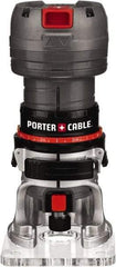 Porter-Cable - 31,000 RPM, 0.5 HP, 4.4 Amp, Laminate Trimmer Electric Router - 120 Volts, 1/4 Inch Collet - Americas Industrial Supply