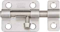 National Mfg. - 2-1/2" Long, 1-1/2" Wide Barrel Bolts - Stainless Steel - Americas Industrial Supply
