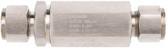 Brennan - 1/8" Stainless Steel Check Valve - Check Valve, Tube Ends, 6,000 WOG - Americas Industrial Supply