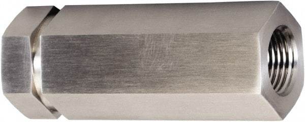 Brennan - 1/4" Stainless Steel Check Valve - Check Valve, FNPT, 6,000 WOG - Americas Industrial Supply