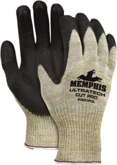 MCR Safety - Size S (7), Polyurethane Coated Kevlar Cut Resistant Gloves - 10.25" Long, Paired - Americas Industrial Supply