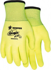 MCR Safety - Size XL (10) Latex Coated Nylon Work Gloves - Palm & Fingers Coated, Paired - Americas Industrial Supply