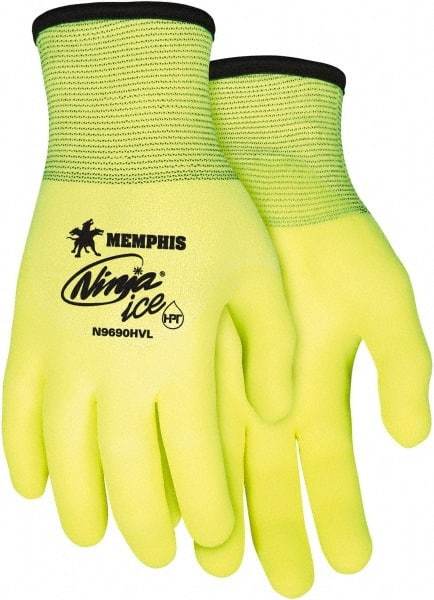 MCR Safety - Size 2XL (11) Latex Coated Nylon Work Gloves - Palm & Fingers Coated, Paired - Americas Industrial Supply