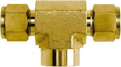 Brennan - 3/8" OD, Stainless Steel Female Branch Tee - Comp x FNPT Ends - Americas Industrial Supply