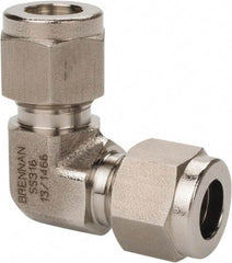 Brennan - 3/8" OD, Stainless Steel Union Elbow - Comp x Comp Ends - Americas Industrial Supply