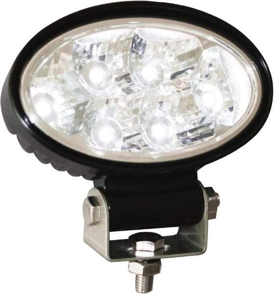 Buyers Products - 12 to 24 Volt, Clear Flood Beam Light - 1.5 Amps, 1,350 Lumens, 6 LED Lamp - Americas Industrial Supply