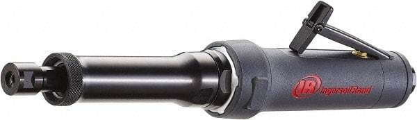 Ingersoll-Rand - 1/4" Collet, Straight Handle, Air Extended Length Die Grinder - 25,000 RPM, Rear Exhaust, 25 CFM, 1 hp, 90 psi - Americas Industrial Supply