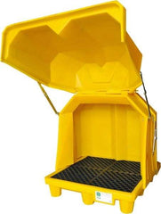 UltraTech - 66 Gal Sump, 6,000 Lb Capacity, 4 Drum, Polyethylene Spill Deck or Pallet - 58" Long x 54" Wide x 65" High, Liftable Fork, 2 x 2 Drum Configuration - Americas Industrial Supply