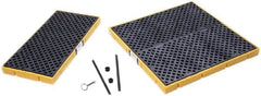 UltraTech - 18 Gal Sump, 10,000 Lb Capacity, 2 Drum, Polyethylene Spill Deck or Pallet - 59" Long x 26" Wide x 5" High, Low Profile, Inline Drum Configuration - Americas Industrial Supply