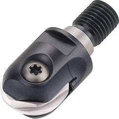Walter - 10mm Cut Diam, 5mm Max Depth of Cut, 9.7mm Shank Diam, 39mm OAL, Indexable Ball Nose End Mill - 40,000 Max RPM - Americas Industrial Supply