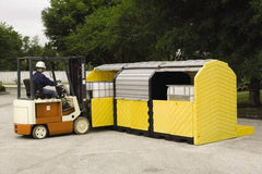 UltraTech - 355 Gallon Sump, IBC Pallet - 136 Inch Long x 64 Inch Wide x 88 Inch High, 3 Totes - Americas Industrial Supply