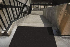 UltraTech - 5 Ft. Long x 2 Ft. Wide, Urethane Surface, Molded Bubble Entrance Matting - Outdoor, Heavy Traffic, Urethane, Black - Americas Industrial Supply