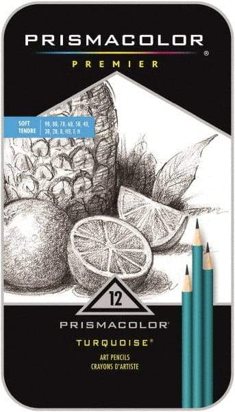 Prismacolor - 2B, 3B, 4B, 5B, 6B, 7B, 8B, 9B, B, F, H, HB Graphite Pencil - Graphite - Americas Industrial Supply