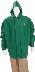 MCR Safety - Size 3XL, Green, Rain Jacket - Attached Hood - Americas Industrial Supply