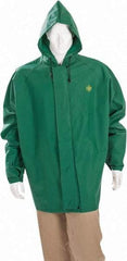 MCR Safety - Size 4XL, Green, Rain Jacket - Attached Hood - Americas Industrial Supply