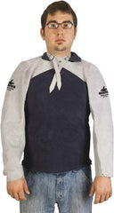 MCR Safety - Size Universal, Leather Sleeve - 23" Long Sleeve, Snaps at Wrist - Americas Industrial Supply