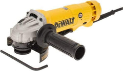 DeWALT - 4-1/2" Wheel Diam, 11,000 RPM, Corded Angle & Disc Grinder - 5/8-11 Spindle, 120 Volts, 11 Amps - Americas Industrial Supply