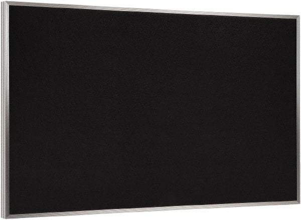 Ghent - 36" Wide x 24" High Open Cork Bulletin Board - Rubber, Black - Americas Industrial Supply